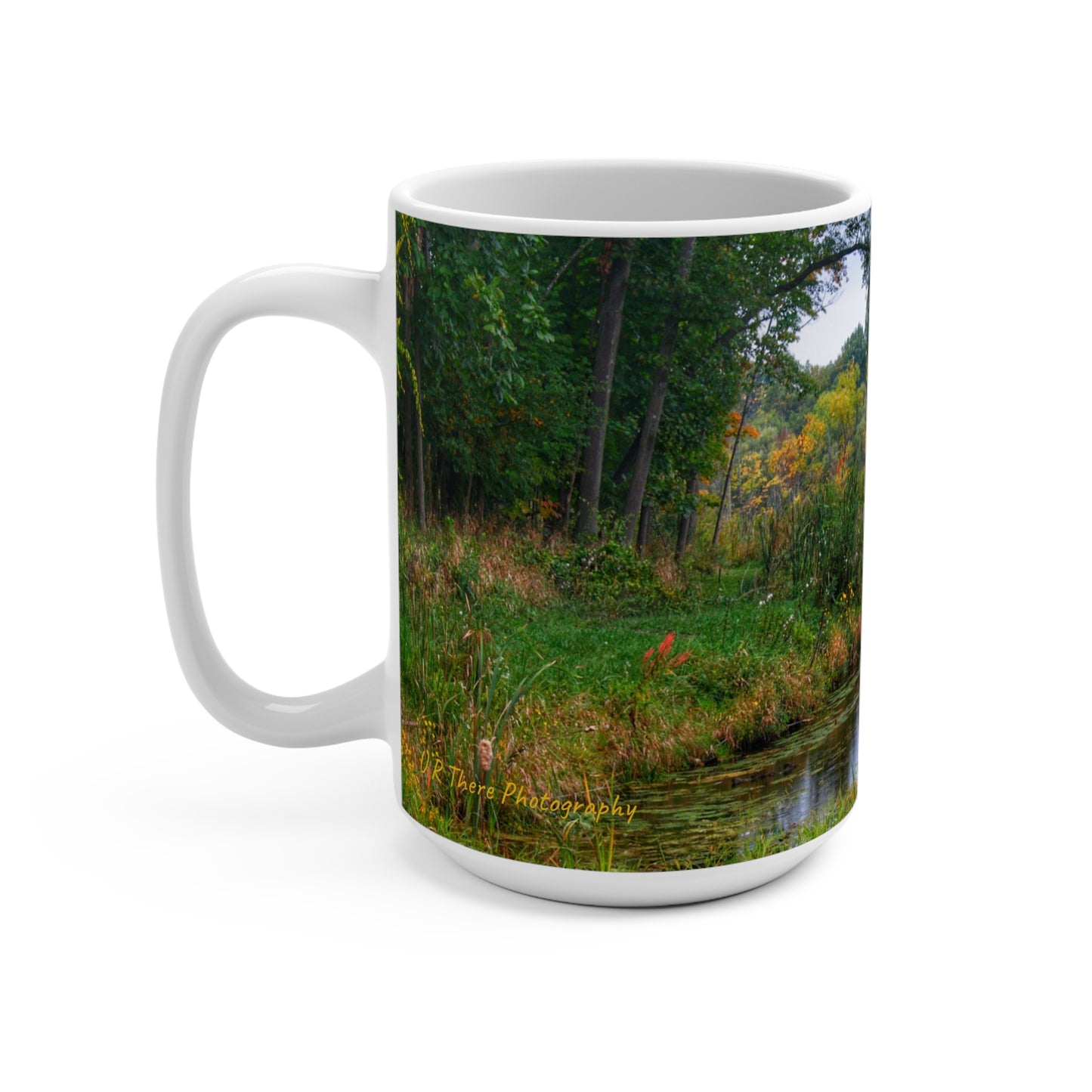 Rustic Farmhouse Coffee Mug featuring A River Runs Through It