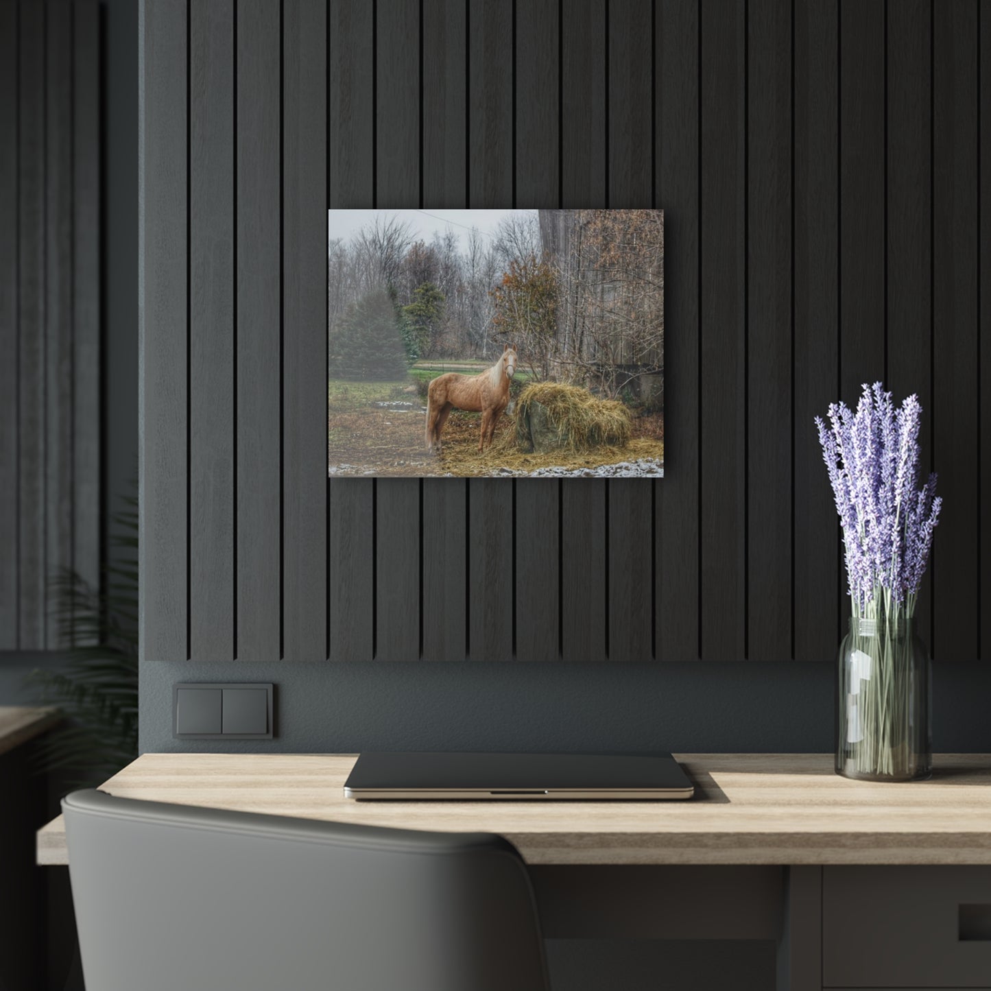 U R There Photography French Road Butterscotch Rustic Farmhouse Acrylic Wall Print