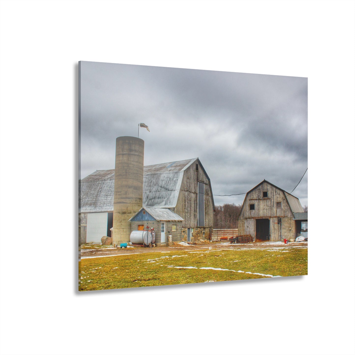 U R There Photography Chapman Greys Rustic Farmhouse Acrylic Wall Print