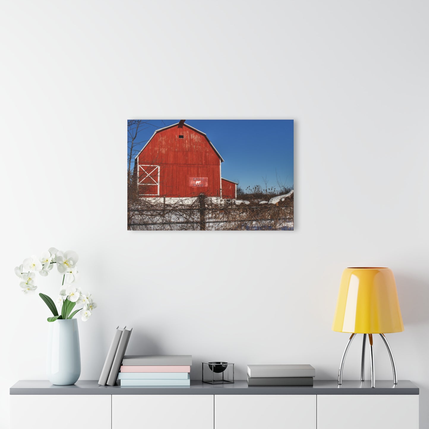 U R There Photography Vassar Red Wild Rustic Farmhouse Acrylic Wall Print