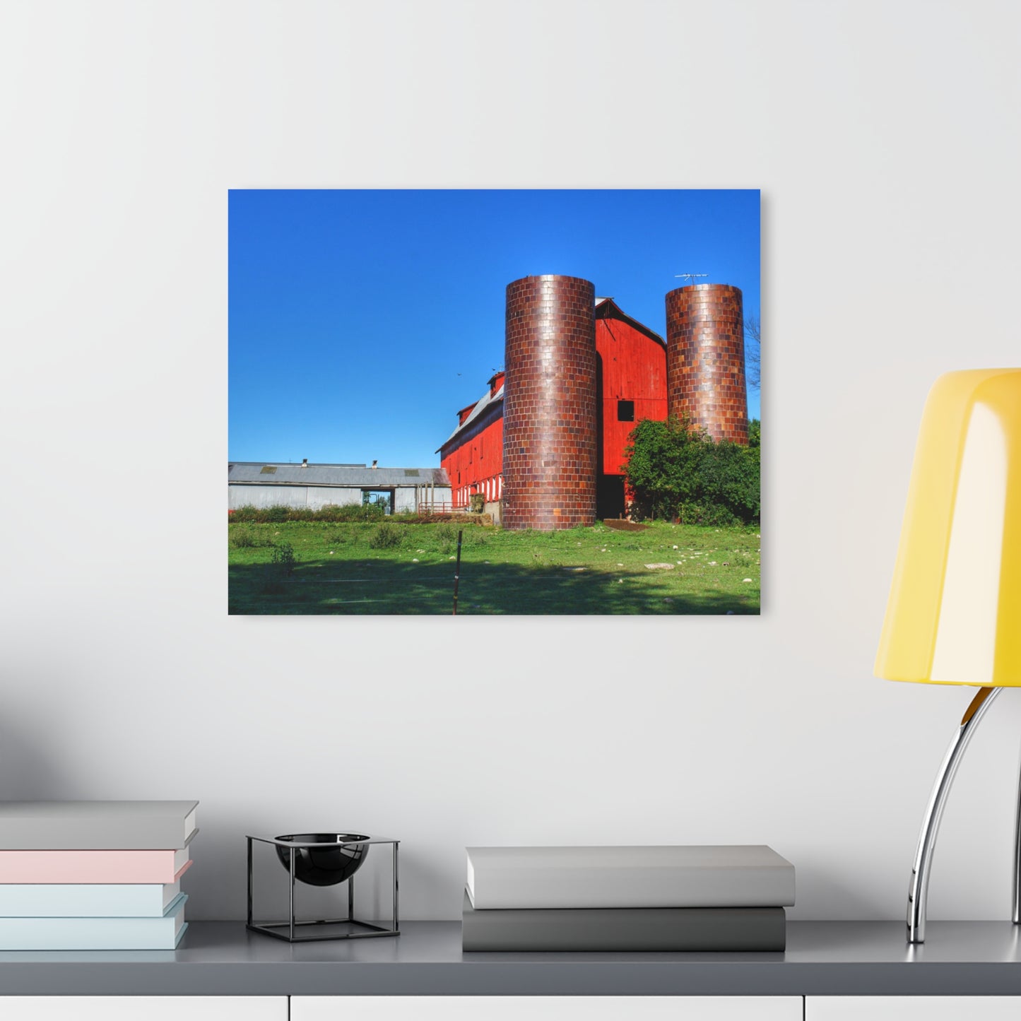 U R There Photography Baldwin Red I Rustic Farmhouse Acrylic Wall Print