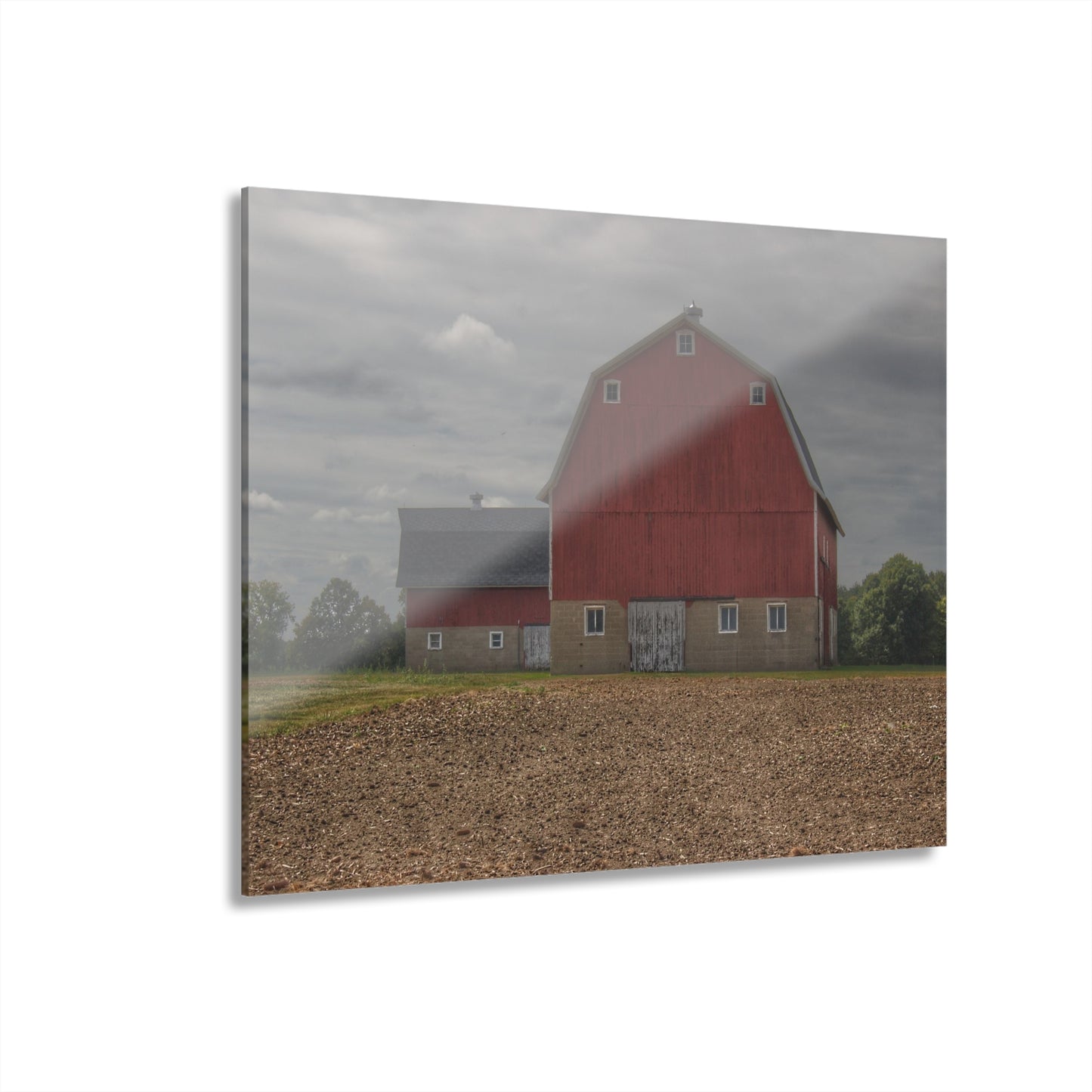 U R There Photography Cade Road Red I Rustic Farmhouse Acrylic Wall Print