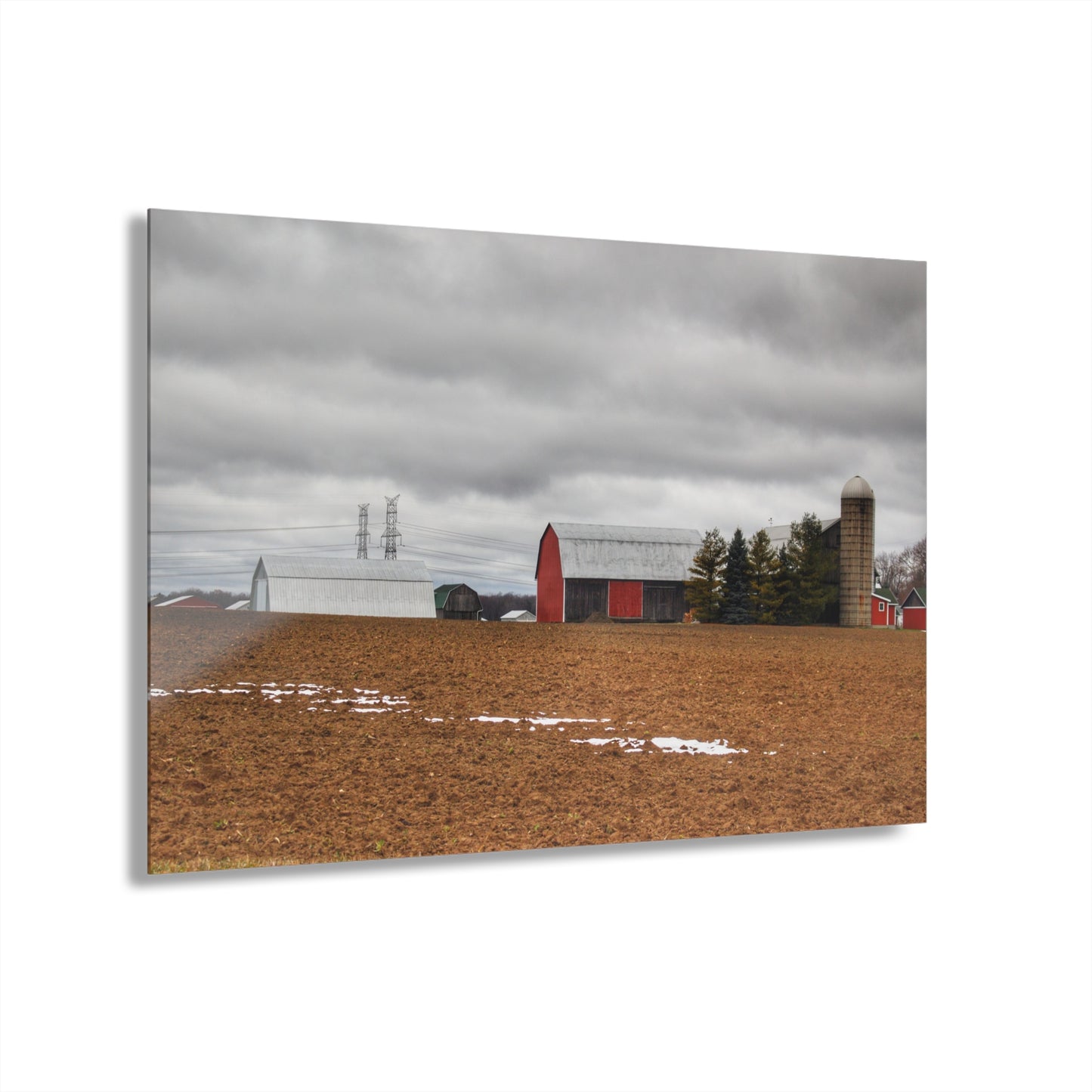 U R There Photography Ormes Road Old Grey Rustic Farmhouse Acrylic Wall Print