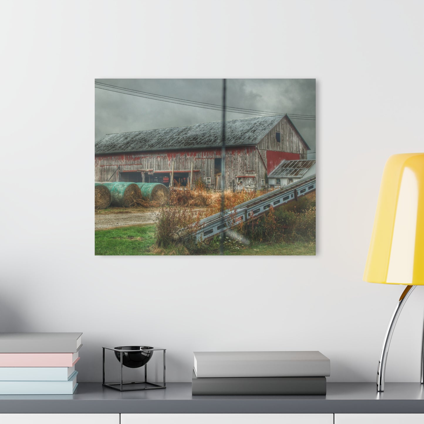 U R There Photography Richville Road Grey I Rustic Farmhouse Acrylic Wall Print