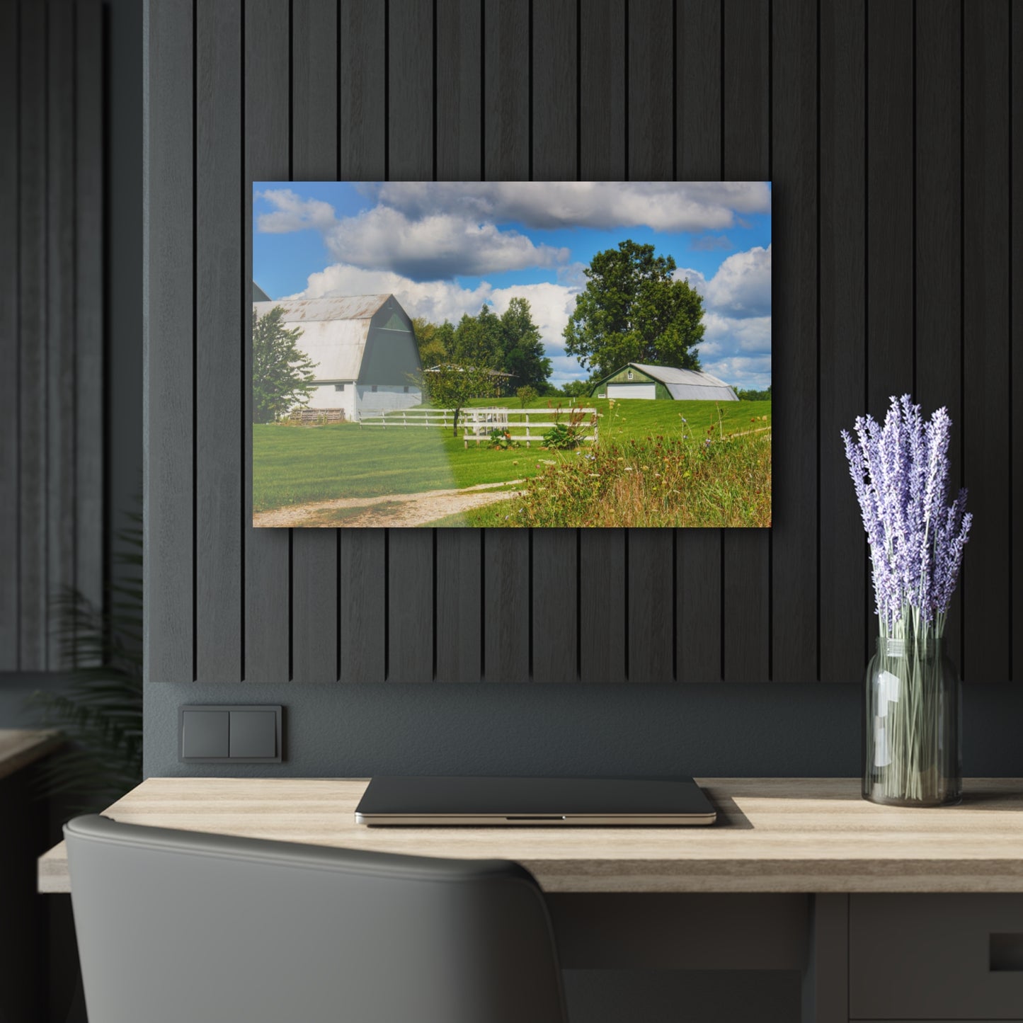 U R There Photography Hough Road Greens Rustic Farmhouse Acrylic Wall Print