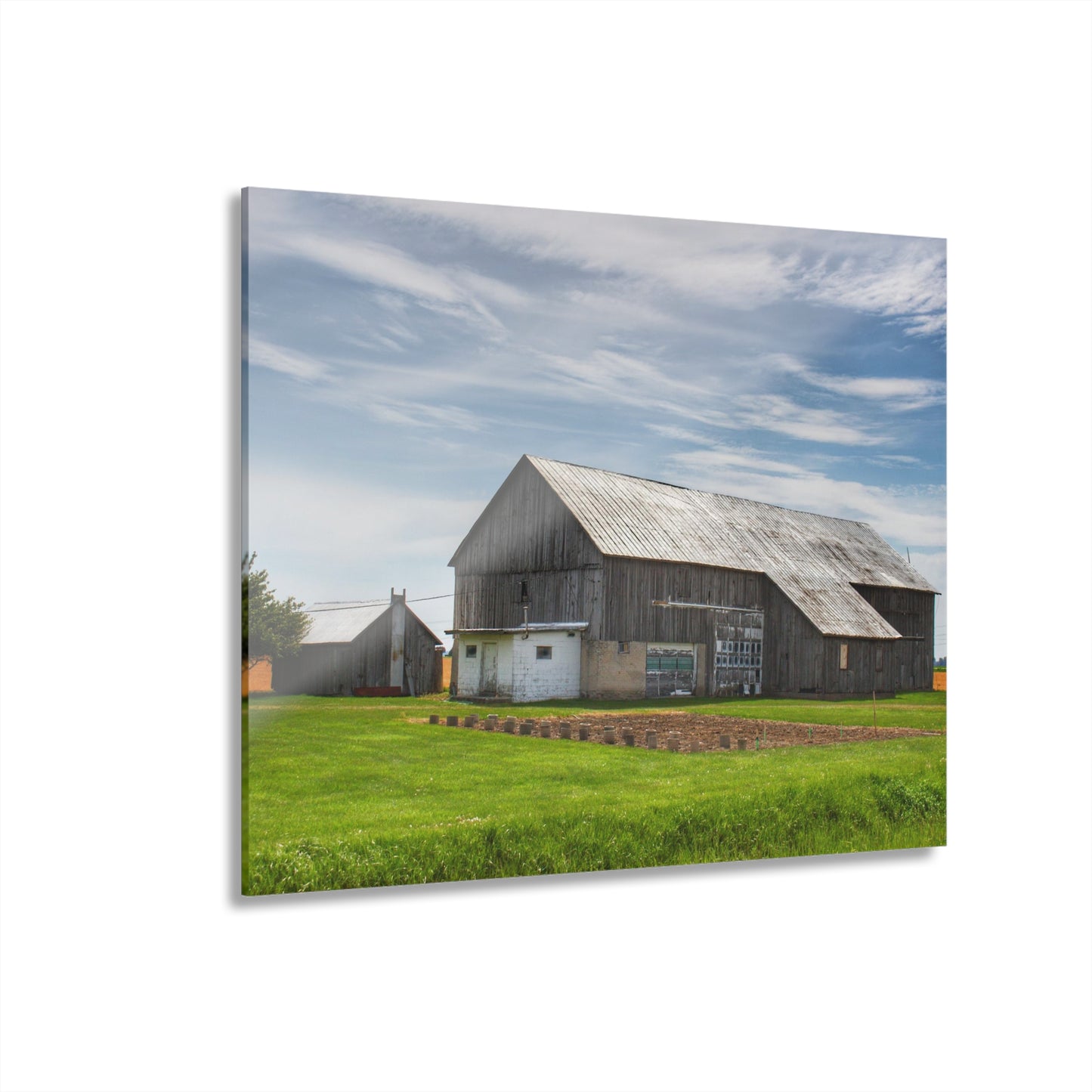 U R There Photography Bay Port Road Greys Rustic Farmhouse Acrylic Wall Print
