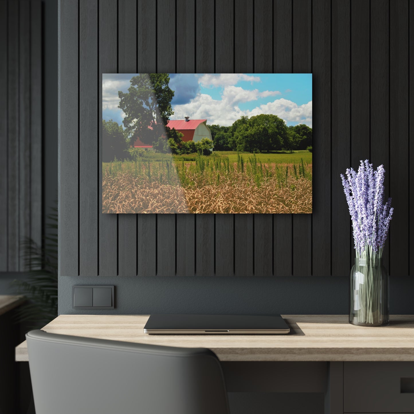 U R There Photography Northern White Rustic Farmhouse Acrylic Wall Print