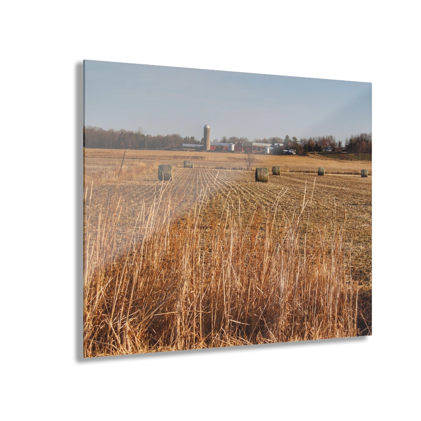 U R There Photography Across the Field on Johnsonmill Road Rustic Farmhouse Acrylic Wall Print