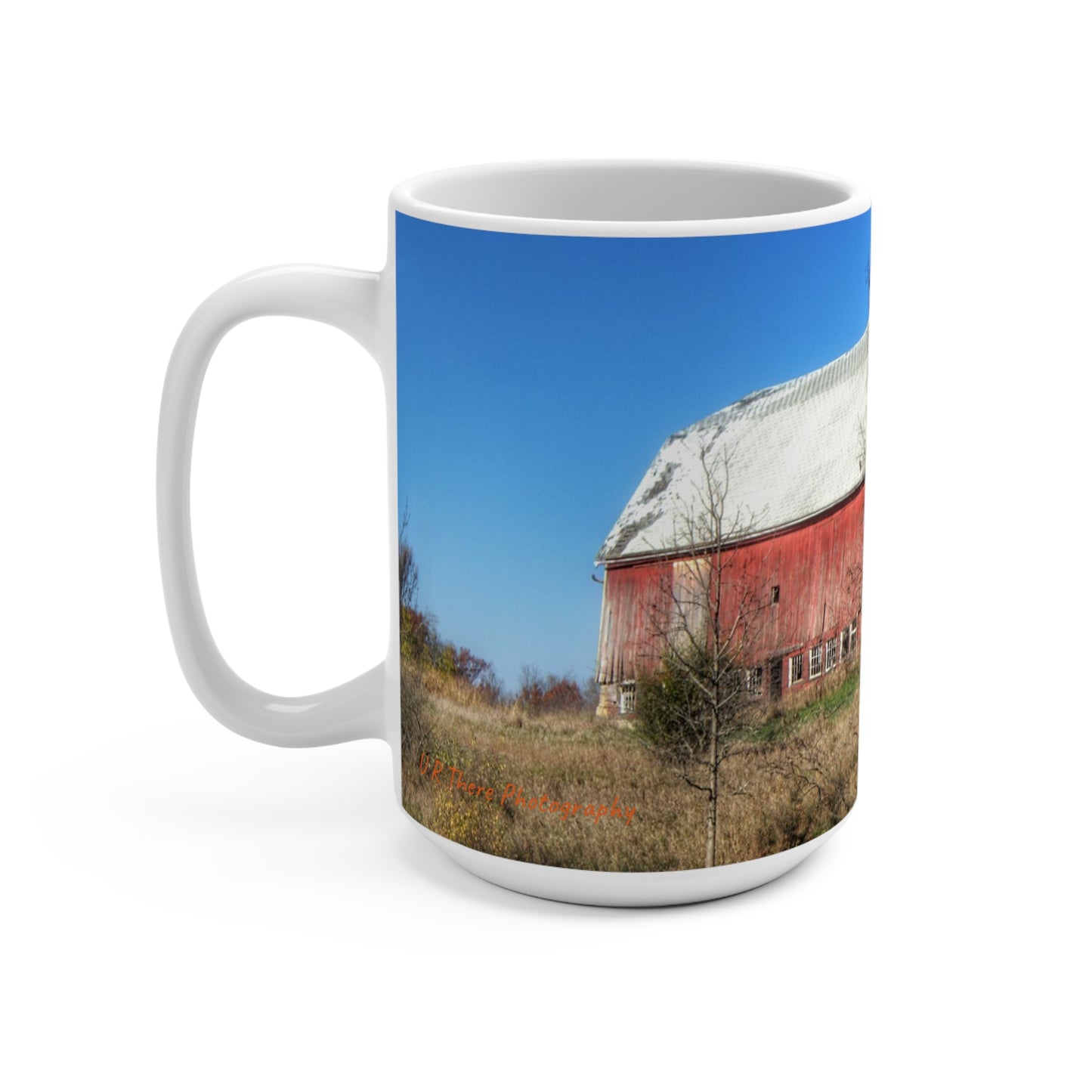 Rustic Farmhouse Coffee Mug featuring Hadley Red I