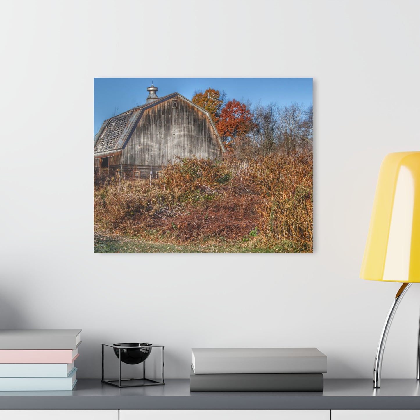 U R There Photography Vassar Road Hidden Grey II Rustic Farmhouse Acrylic Wall Print
