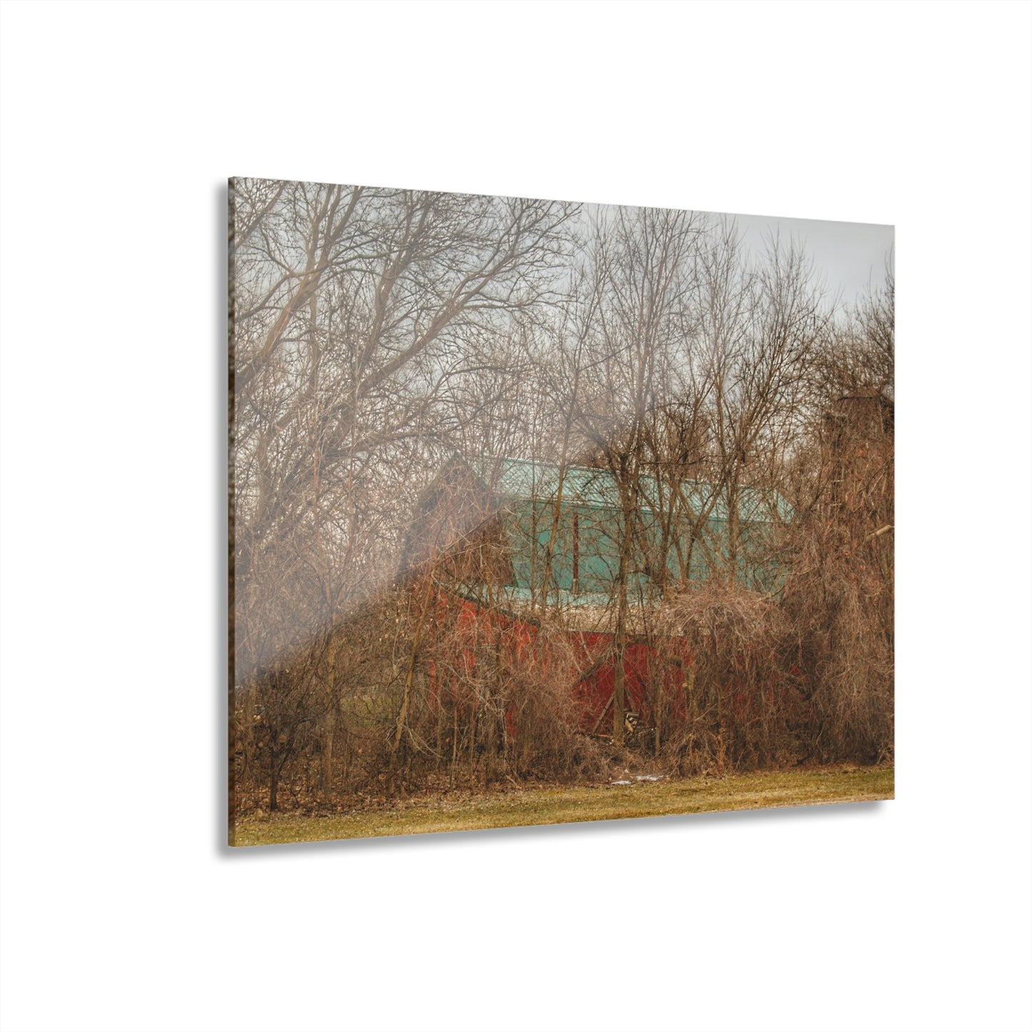 U R There Photography Bray Road Hidden Barnyard Red III Rustic Farmhouse Acrylic Wall Print