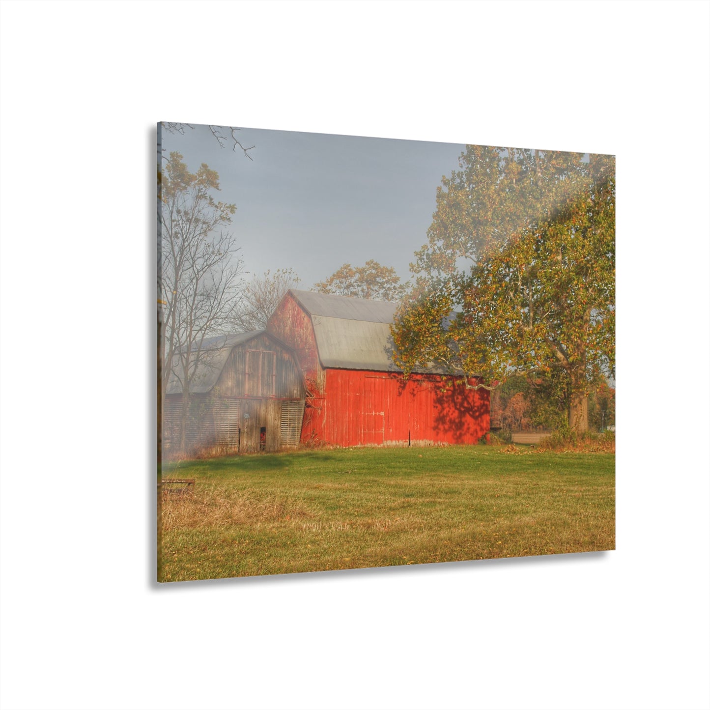 U R There Photography Barkley Road Red I Rustic Farmhouse Acrylic Wall Print