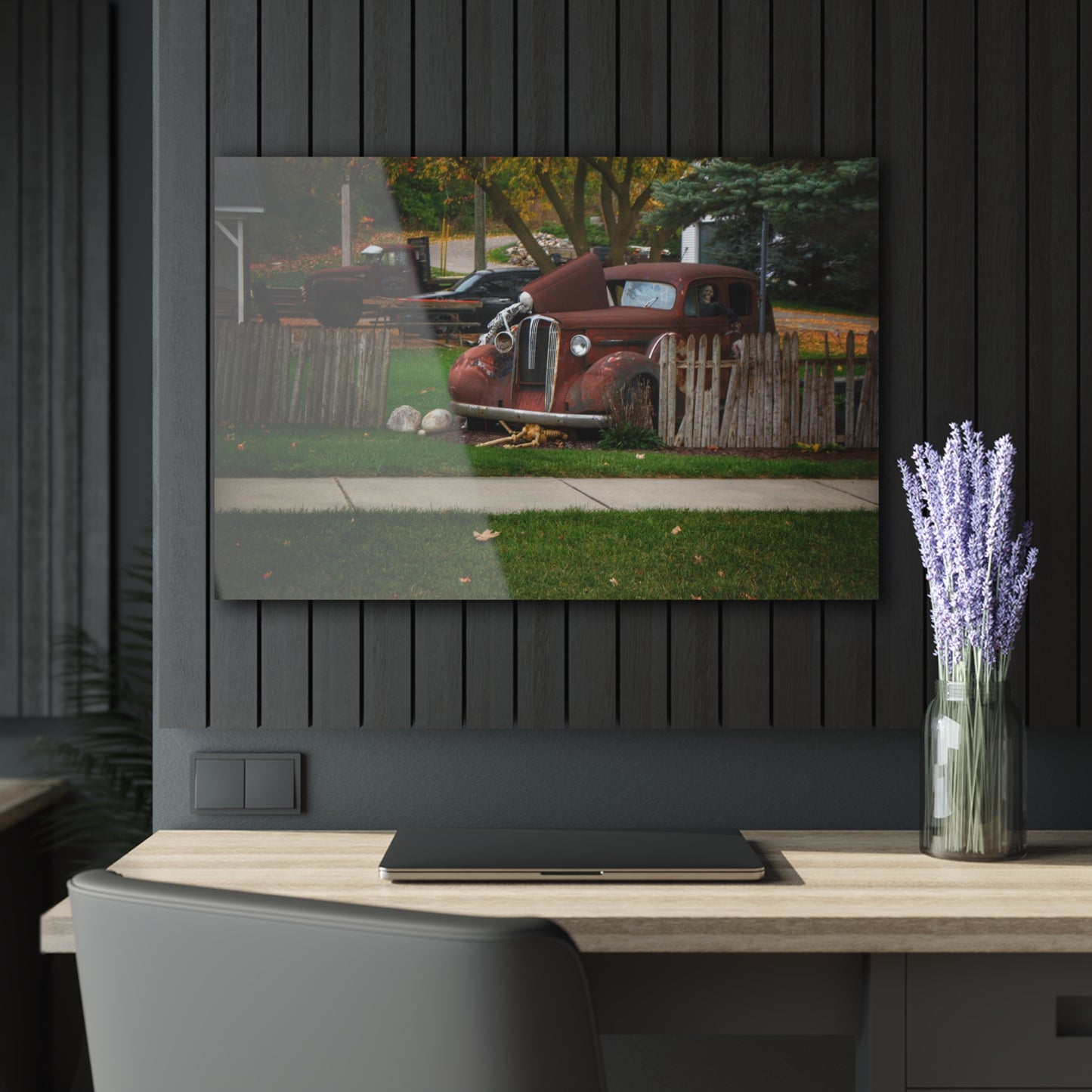 U R There Photography Oak Road Metamora Mechanics Rustic Farmhouse Acrylic Wall Print