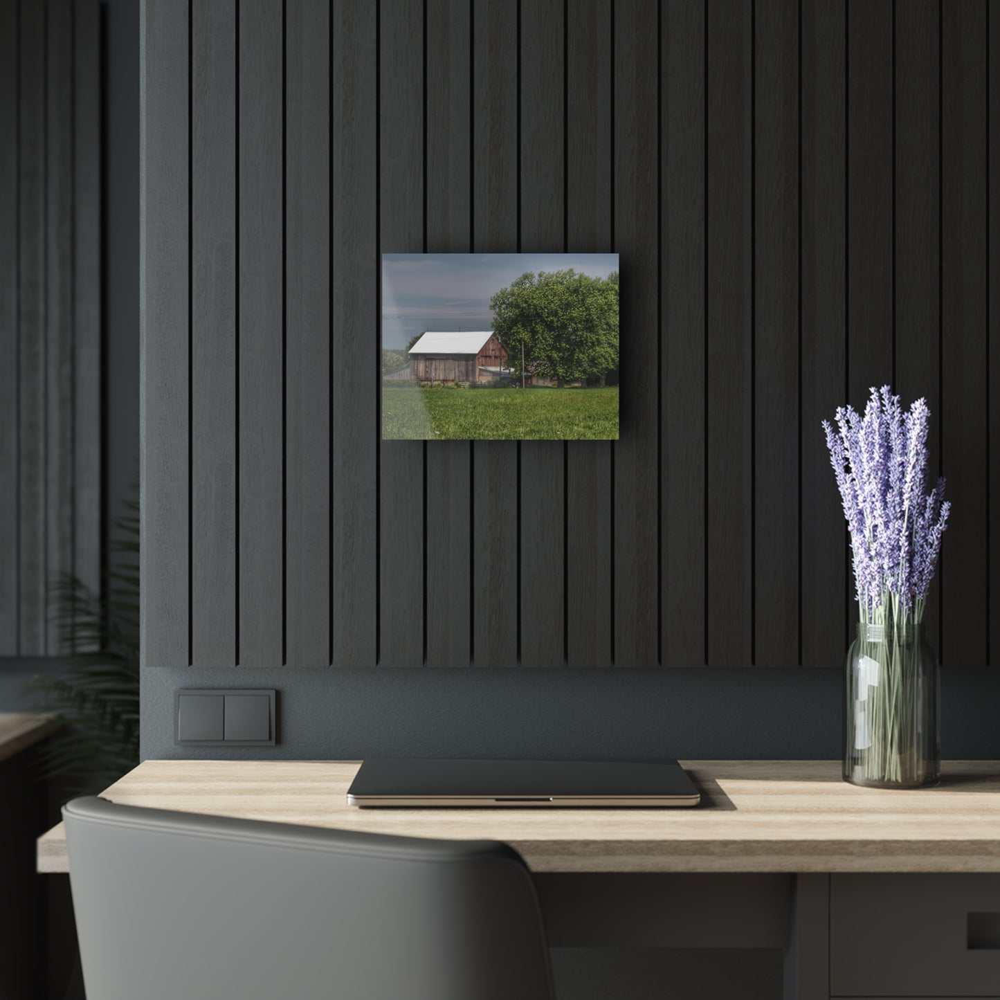 U R There Photography Castle Road Cow Barn III Rustic Farmhouse Acrylic Wall Print