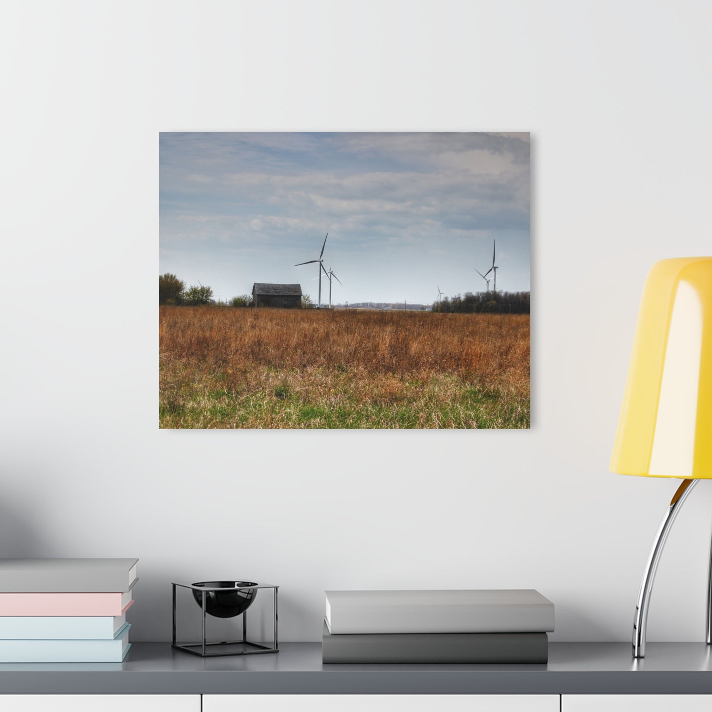 U R There Photography Surin Road Grey Rustic Farmhouse Acrylic Wall Print