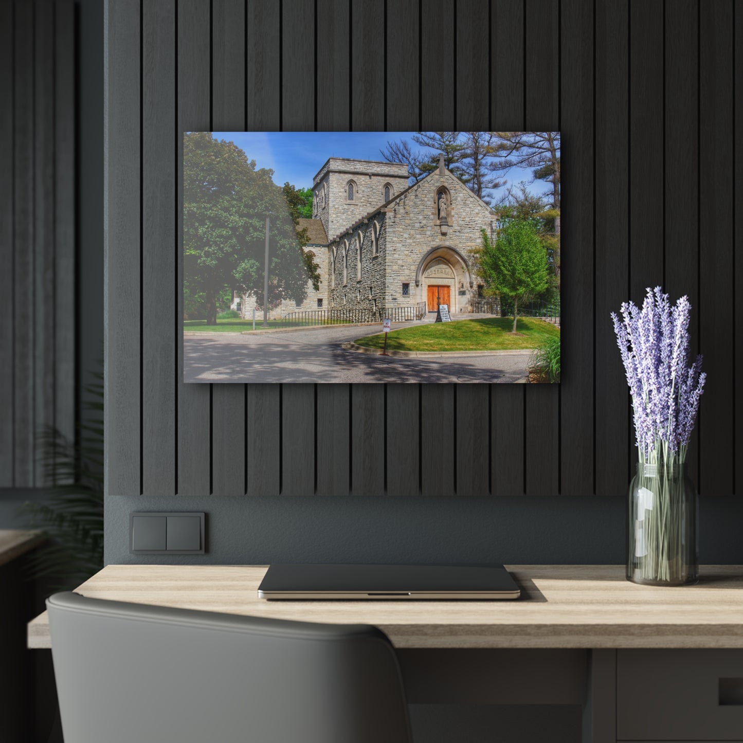U R There Photography Saint Hugo of the Hills II Rustic Farmhouse Acrylic Wall Print