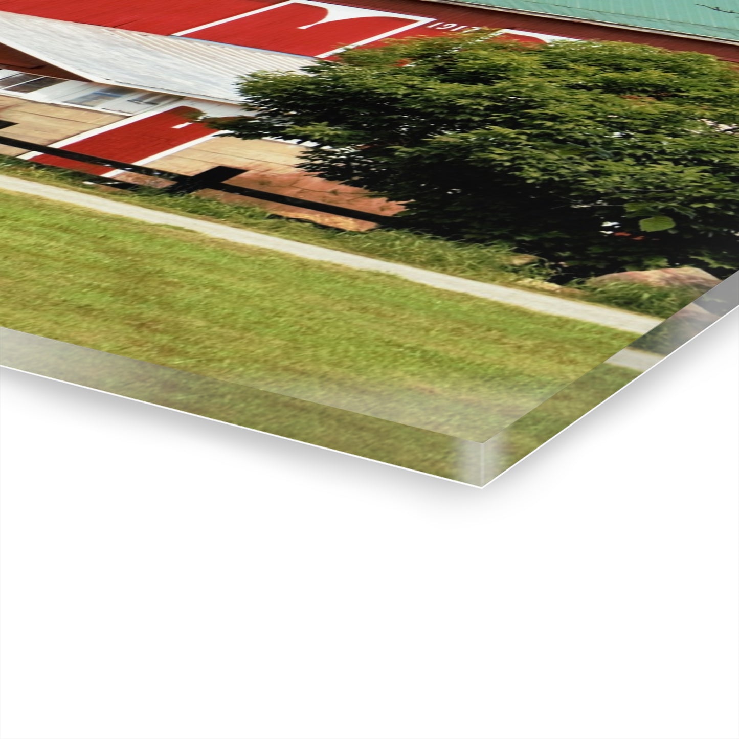 U R There Photography Stewart Road Red II Rustic Farmhouse Acrylic Wall Print