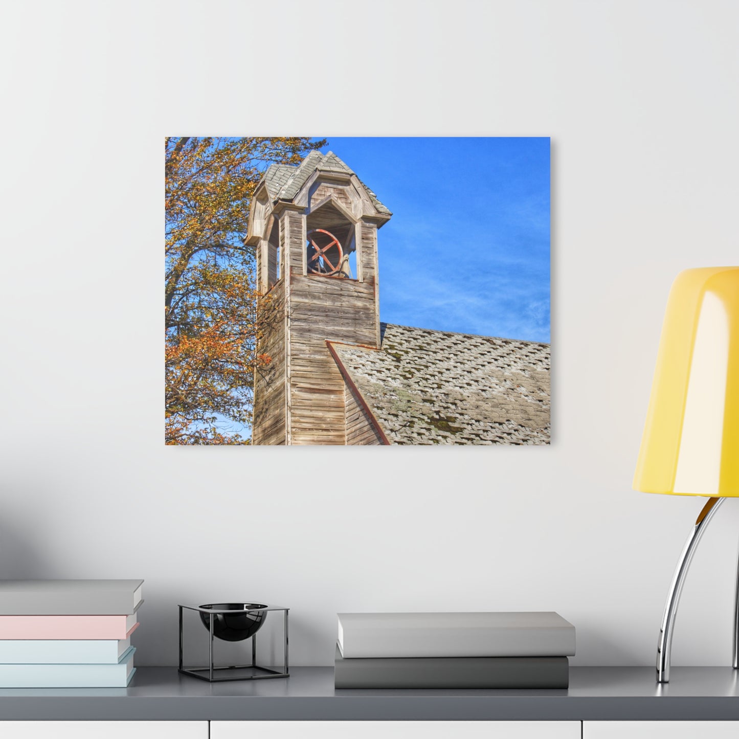 U R There Photography Schoolhouse of Marlette Road II Rustic Farmhouse Acrylic Wall Print