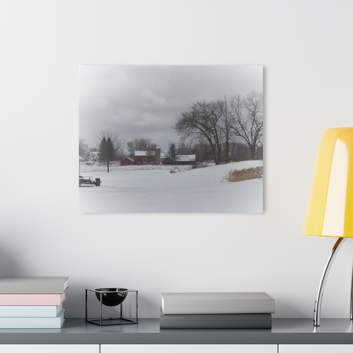 U R There Photography Across the Field on Sandy Lane Rustic Farmhouse Acrylic Wall Print
