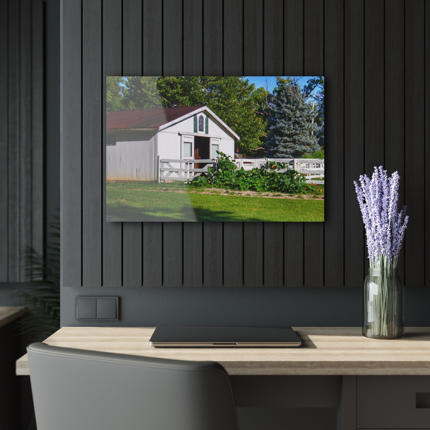 U R There Photography Beyond the Fence on Baldwin Rustic Farmhouse Acrylic Wall Print
