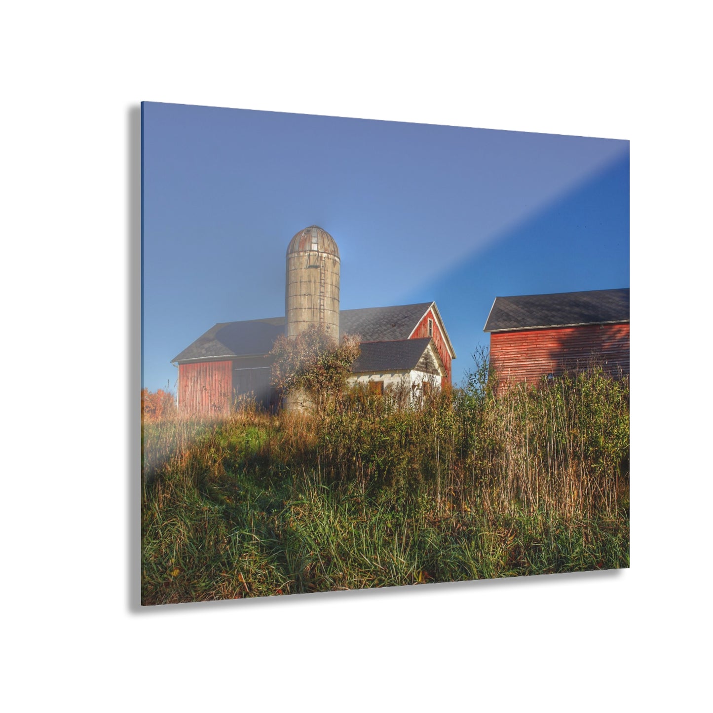 U R There Photography Clarkston Road Red II Rustic Farmhouse Acrylic Wall Print
