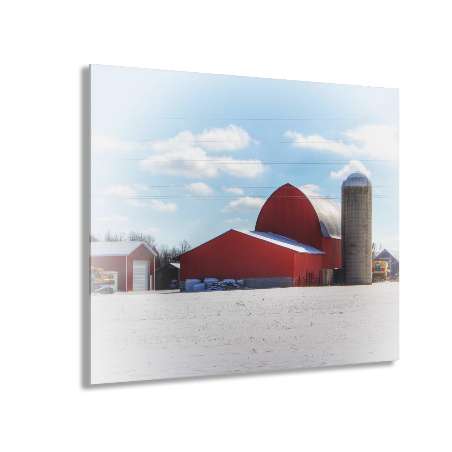 U R There Photography Barnes Road Reds Rustic Farmhouse Acrylic Wall Print