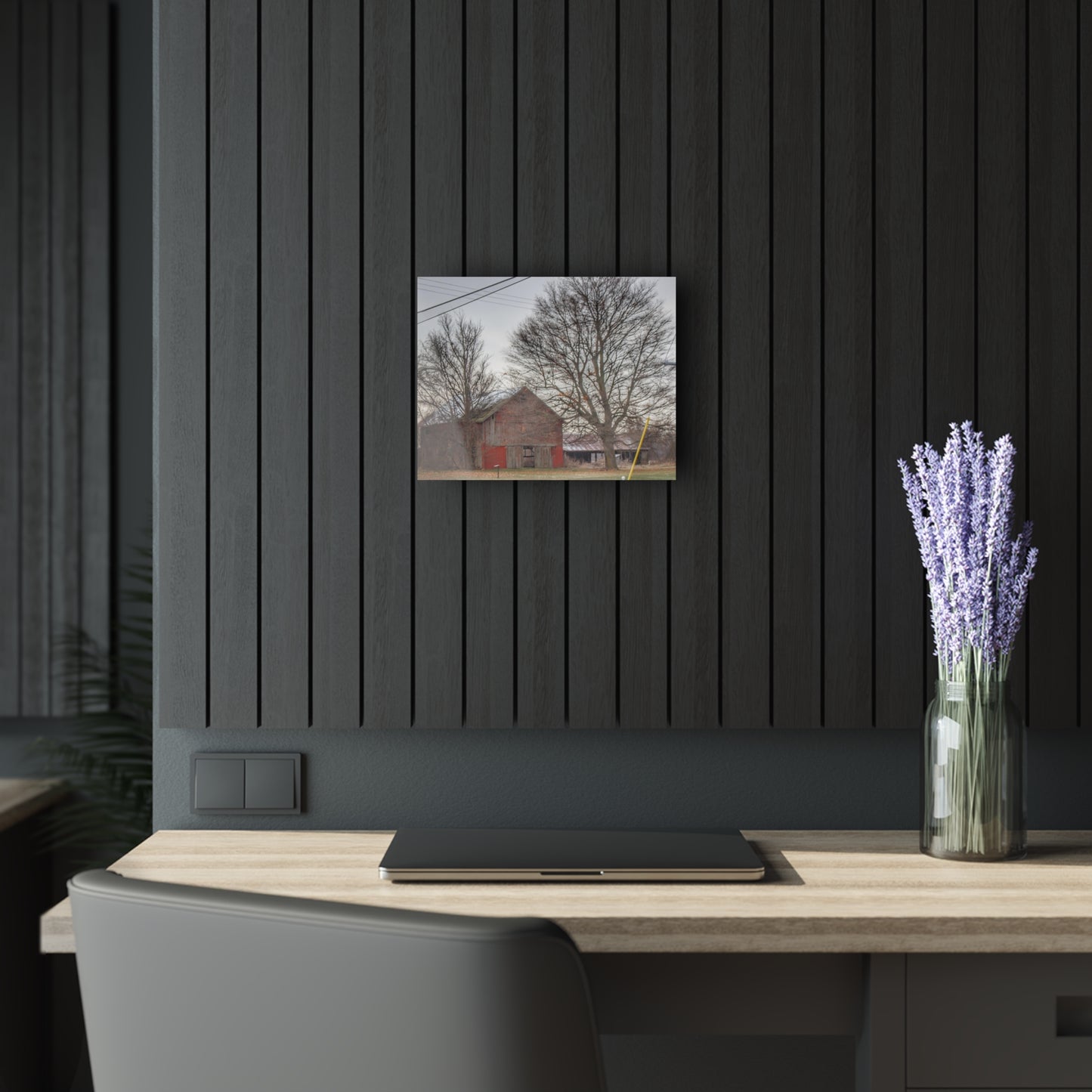 U R There Photography Almont Van Dyke Red III Rustic Farmhouse Acrylic Wall Print