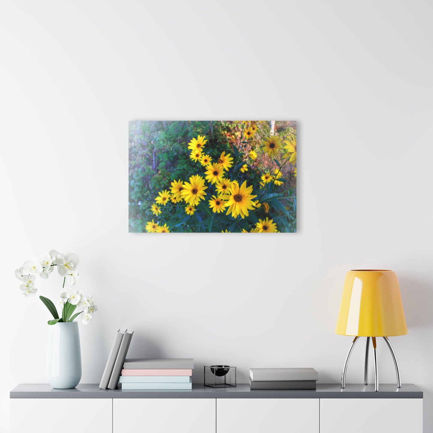 U R There Photography Bursts of Gold Rustic Farmhouse Acrylic Wall Print 14 "x 11"