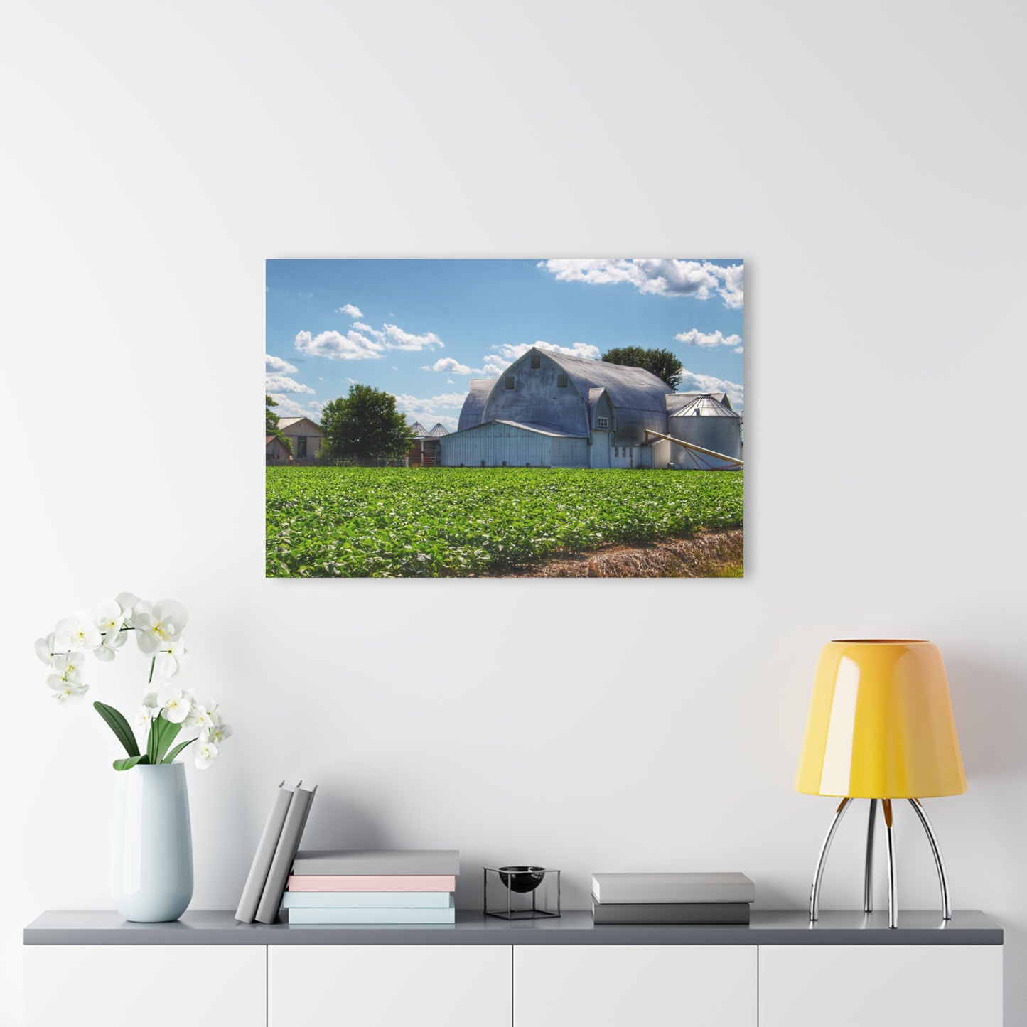 U R There Photography Canada Road White Rustic Farmhouse Acrylic Wall Print