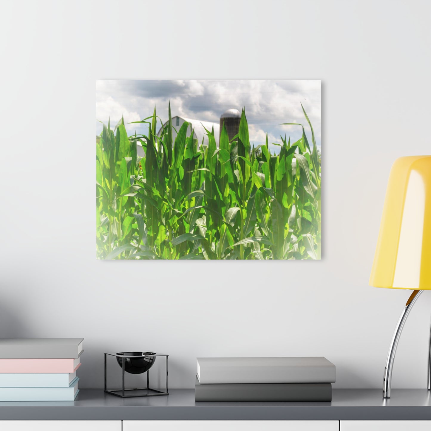 U R There Photography Beyond the Corn in Millington Rustic Farmhouse Acrylic Wall Print
