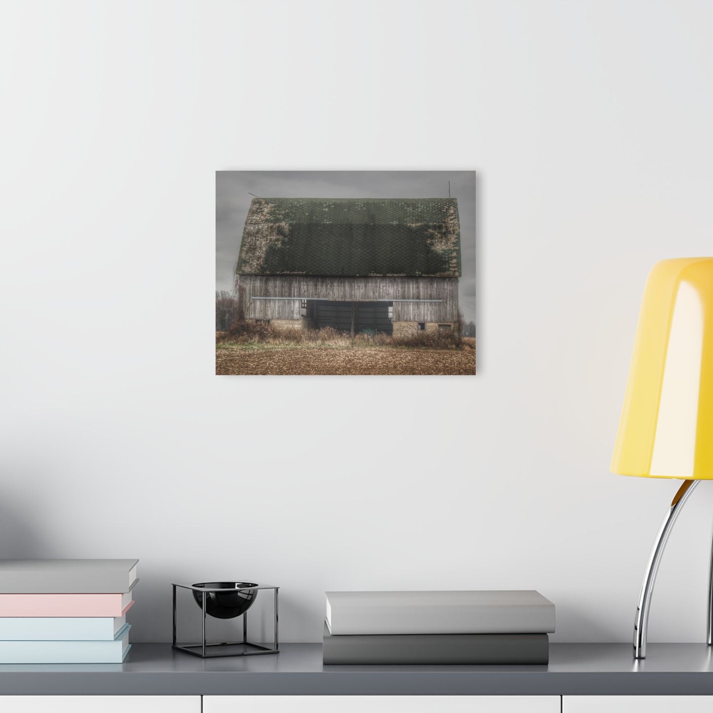 U R There Photography Stone Road Old Grey II Rustic Farmhouse Acrylic Wall Print