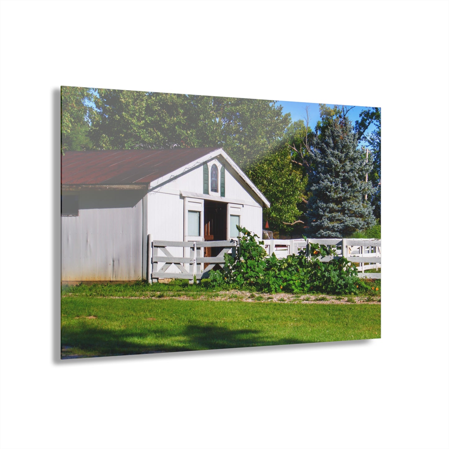 U R There Photography Beyond the Fence on Baldwin Rustic Farmhouse Acrylic Wall Print