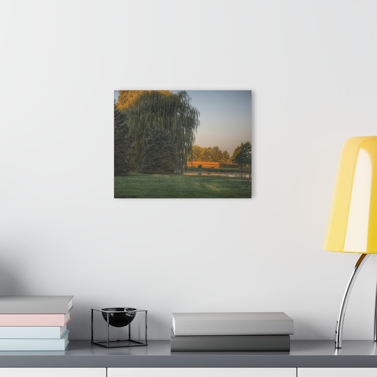 U R There Photography Sunrise on Willow Pond II Rustic Farmhouse Acrylic Wall Print