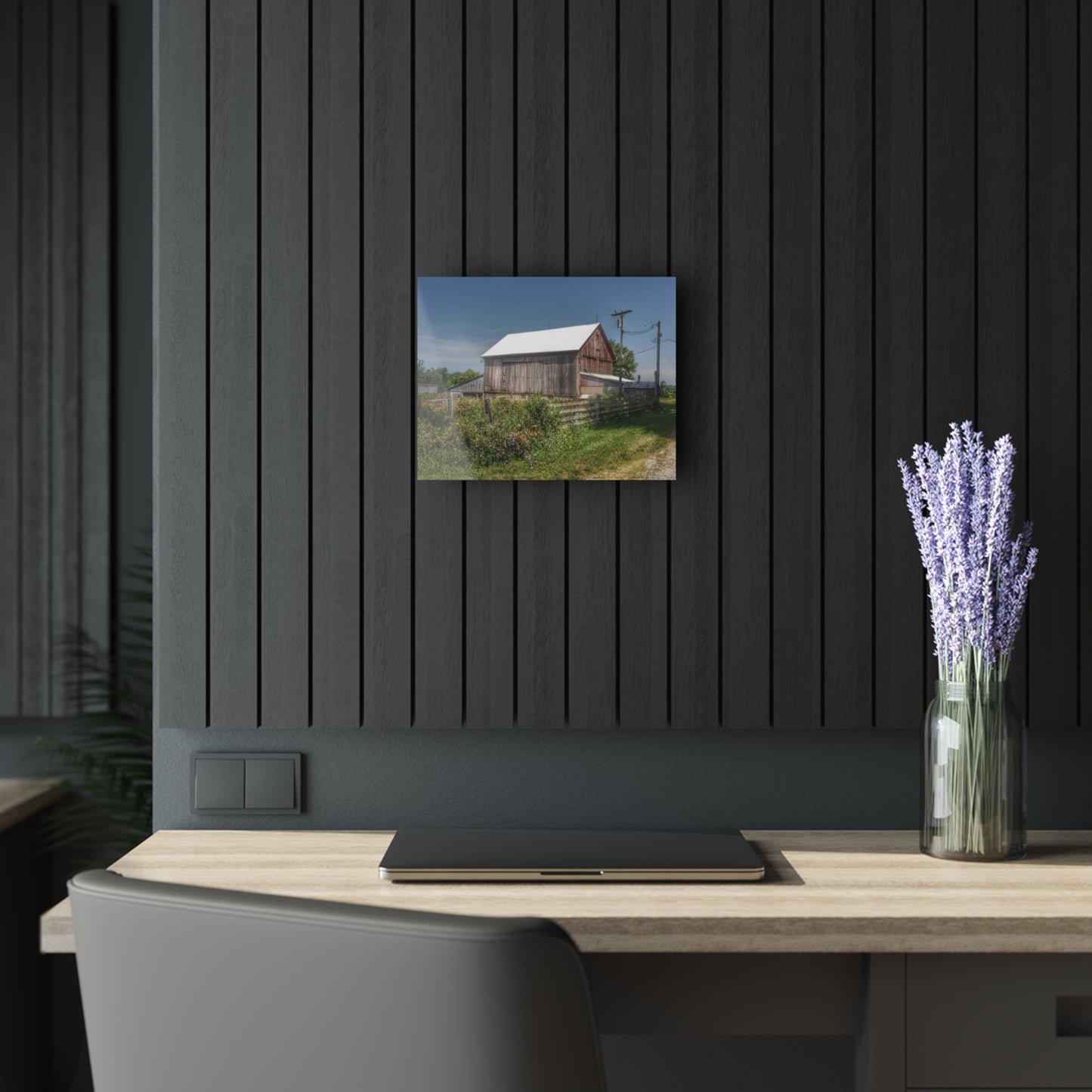 U R There Photography Castle Road Cow Barn I Rustic Farmhouse Acrylic Wall Print