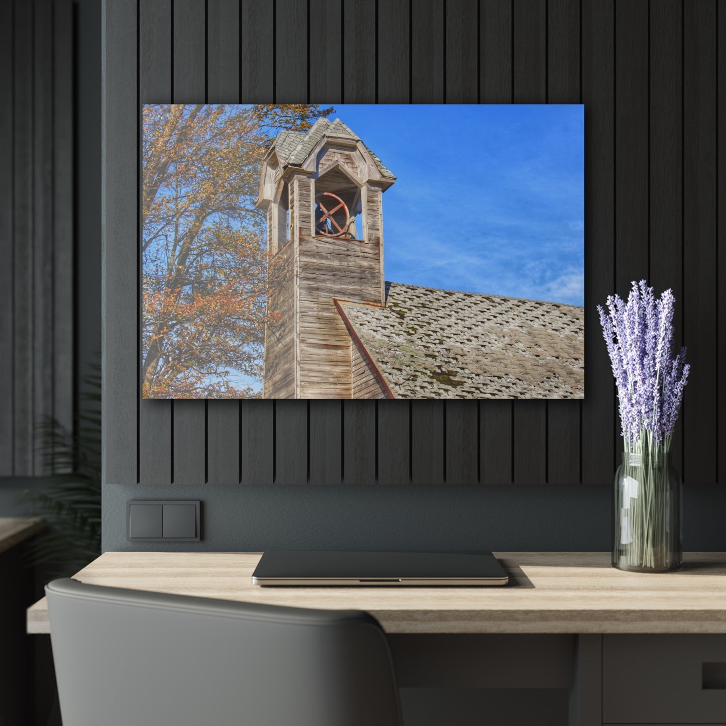 U R There Photography Schoolhouse of Marlette Road II Rustic Farmhouse Acrylic Wall Print