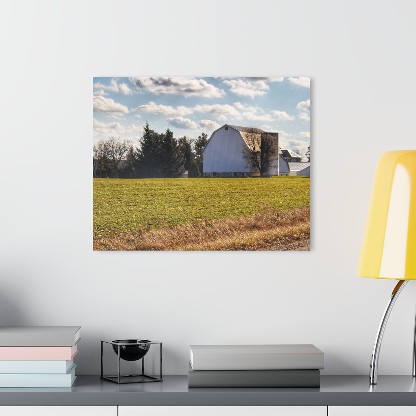 U R There Photography Sandusky White Rustic Farmhouse Acrylic Wall Print