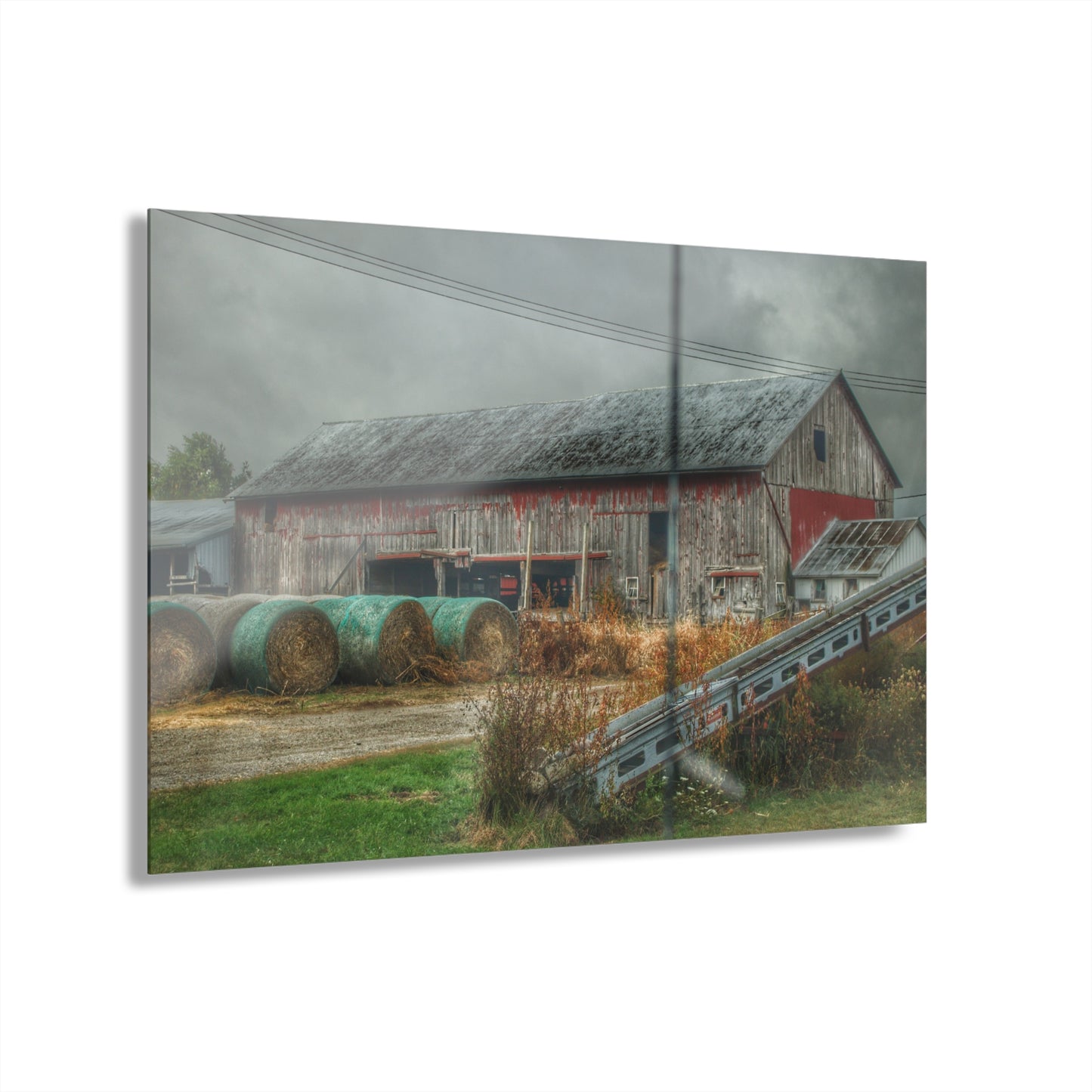 U R There Photography Richville Road Grey I Rustic Farmhouse Acrylic Wall Print