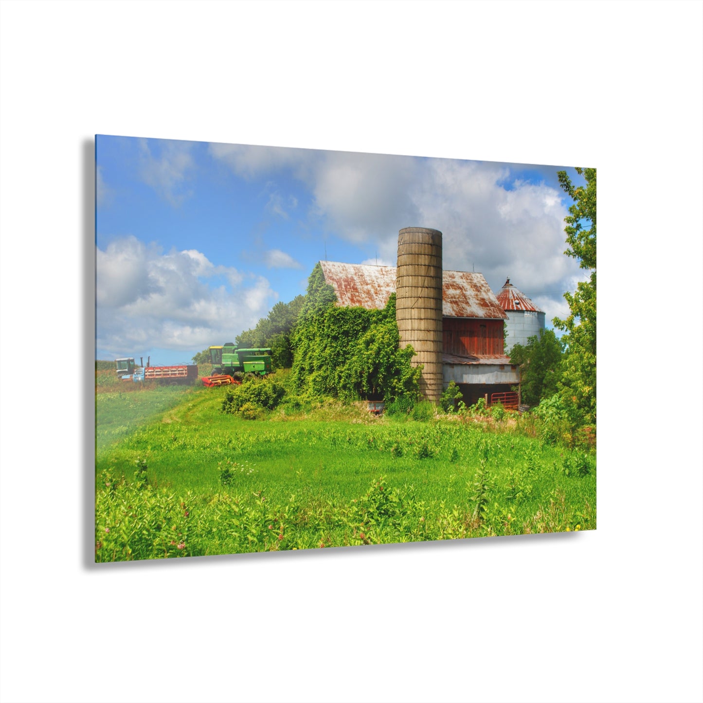 U R There Photography Slattery Rusted Red Rustic Farmhouse Acrylic Wall Print