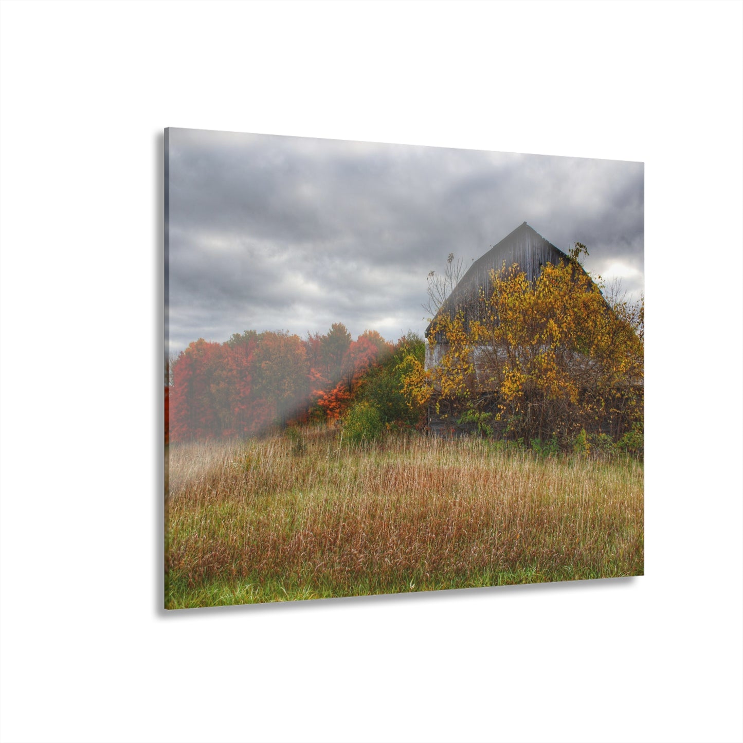 U R There Photography Church Road Grey III Rustic Farmhouse Acrylic Wall Print