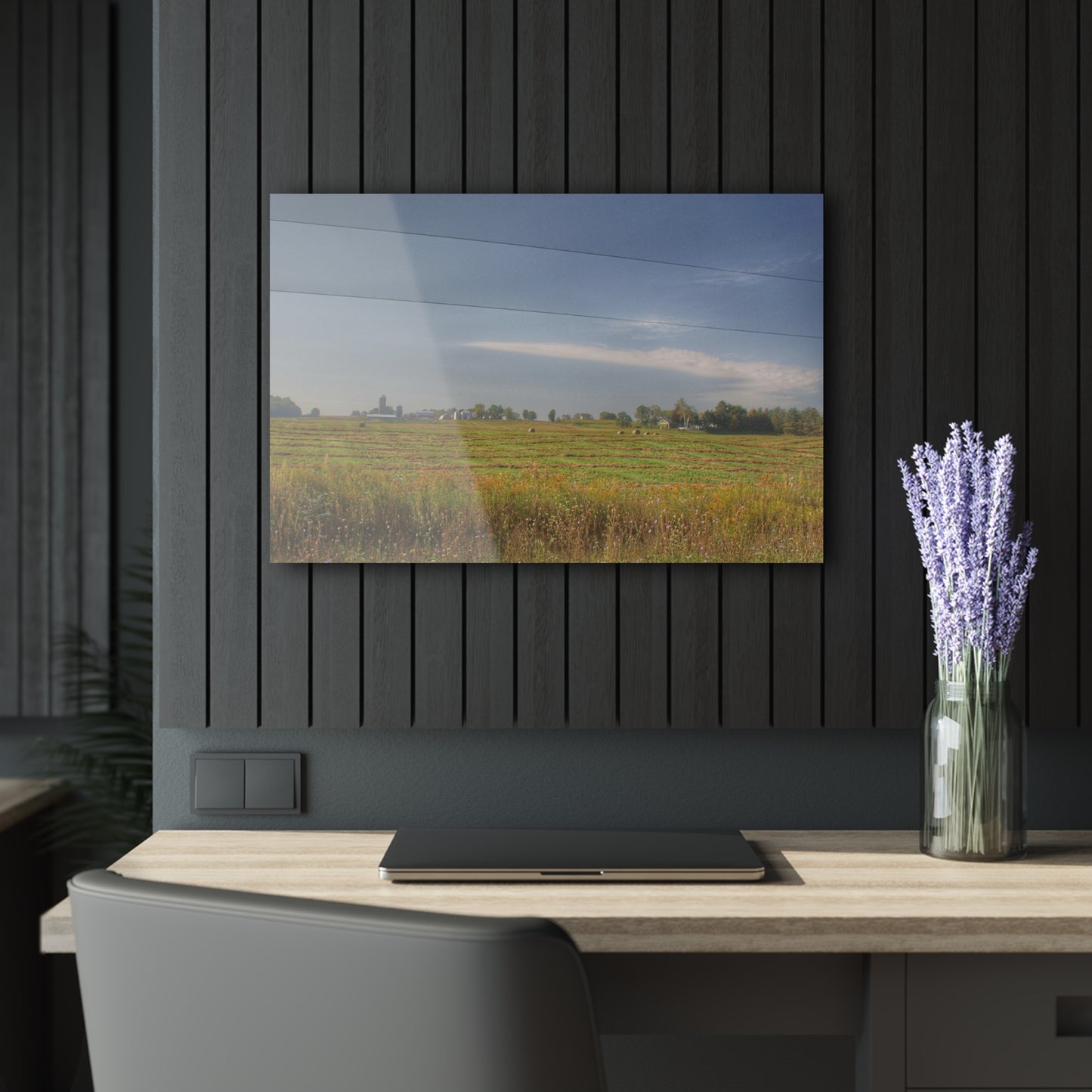 U R There Photography Farm Across the Field Rustic Farmhouse Acrylic Wall Print