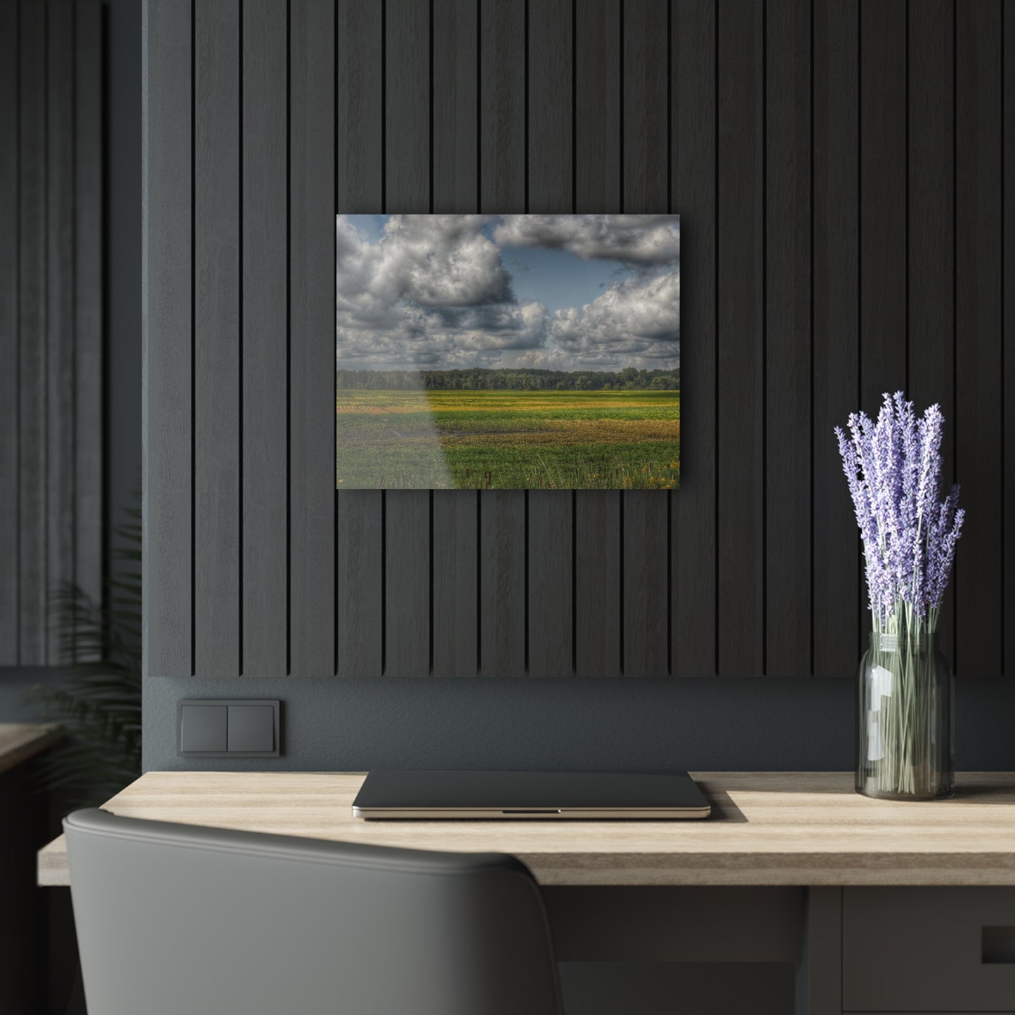 U R There Photography Skies of September Rustic Farmhouse Acrylic Wall Print