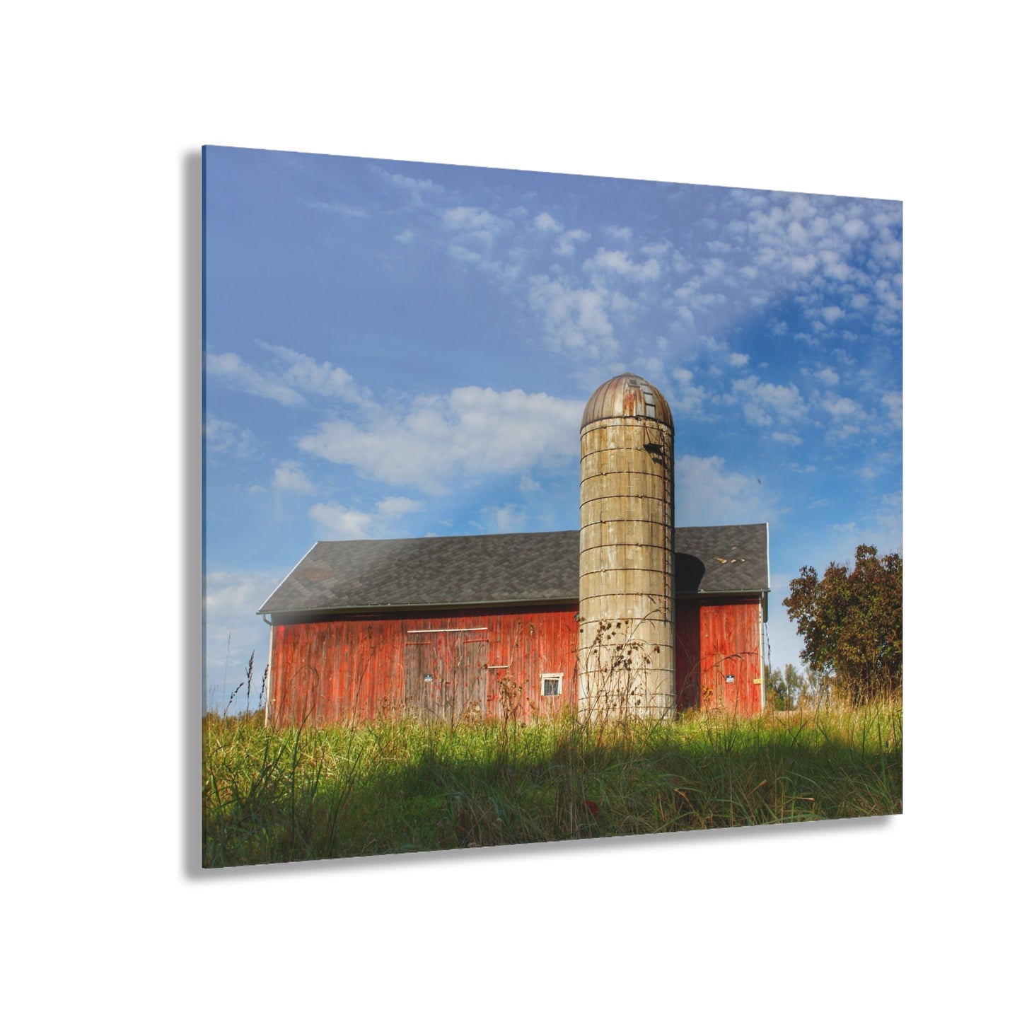 U R There Photography Clarkston Road Red I Rustic Farmhouse Acrylic Wall Print