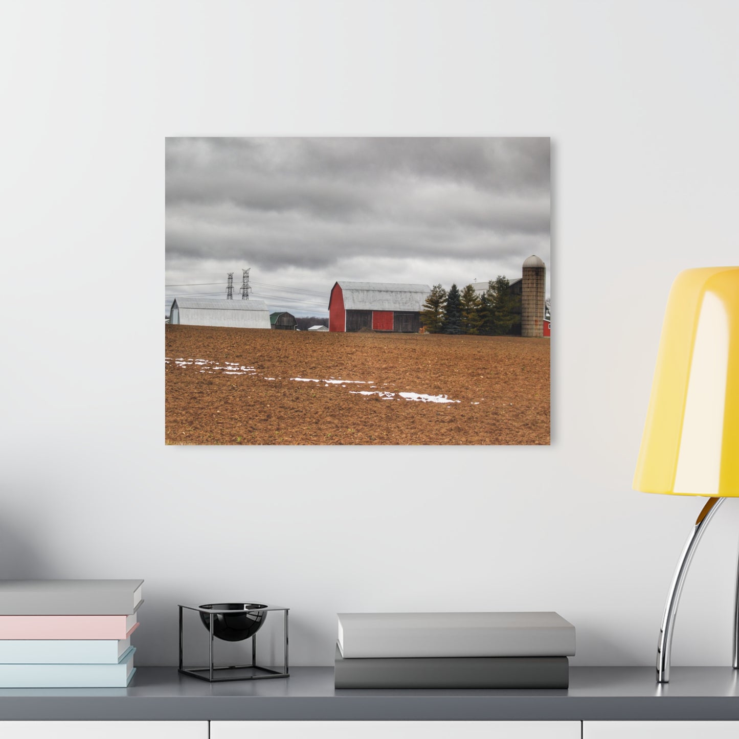U R There Photography Ormes Road Old Grey Rustic Farmhouse Acrylic Wall Print