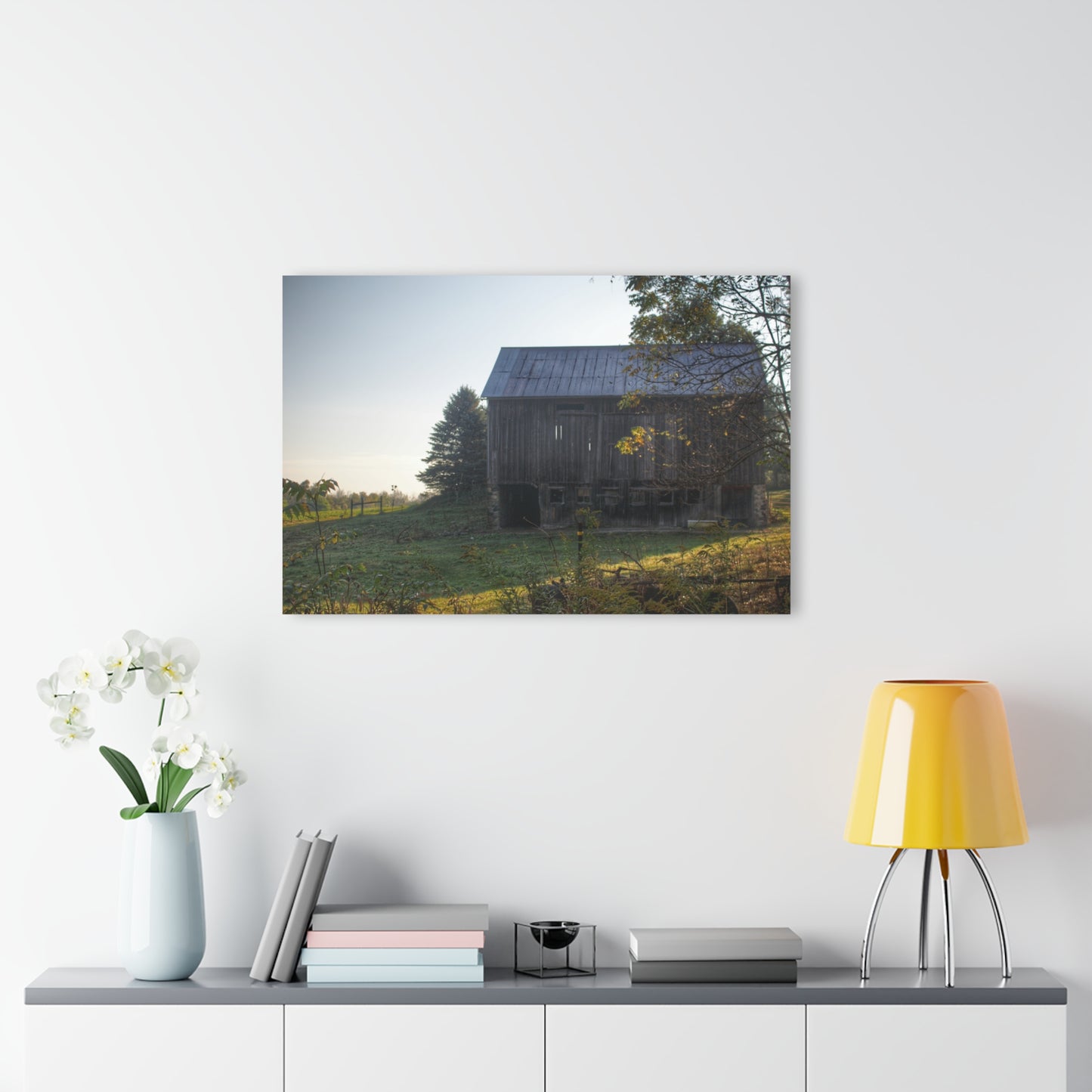 U R There Photography Summers Road Old Grey Rustic Farmhouse Acrylic Wall Print