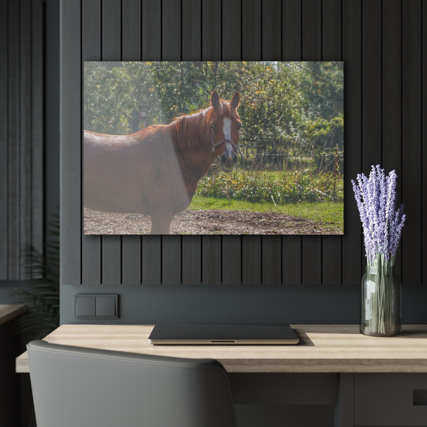 U R There Photography Froede Road Chestnut Brown Rustic Farmhouse Acrylic Wall Print