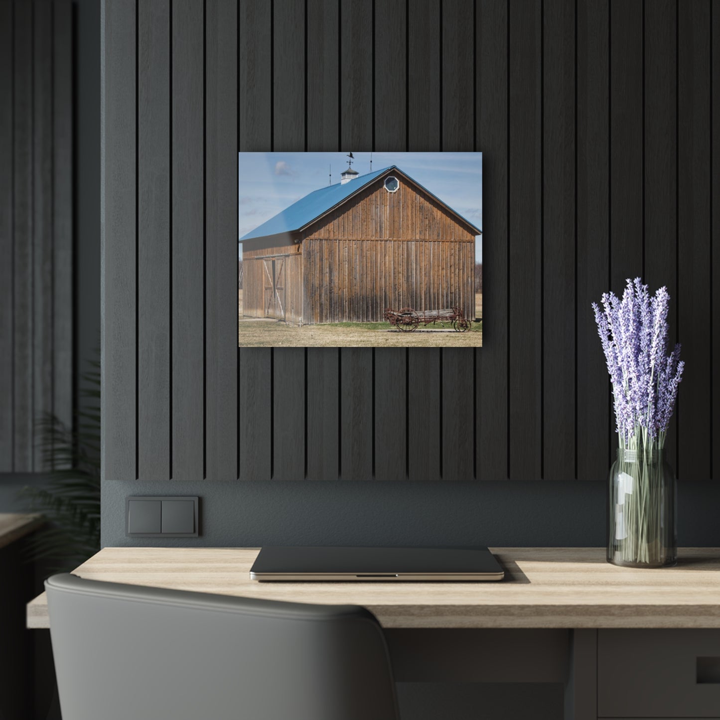 U R There Photography Barn and Buggy Rustic Farmhouse Acrylic Wall Print