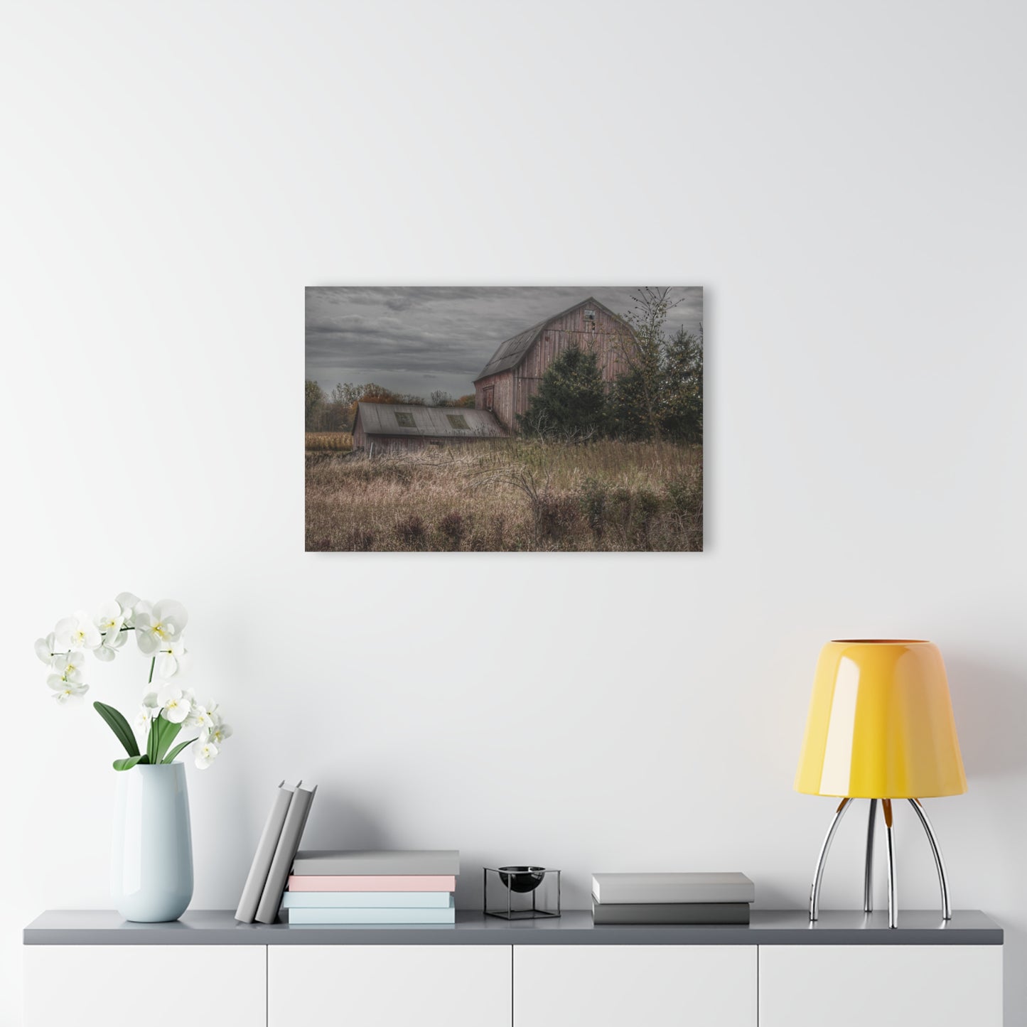 U R There Photography Treasurer Road Red Rustic Farmhouse Acrylic Wall Print