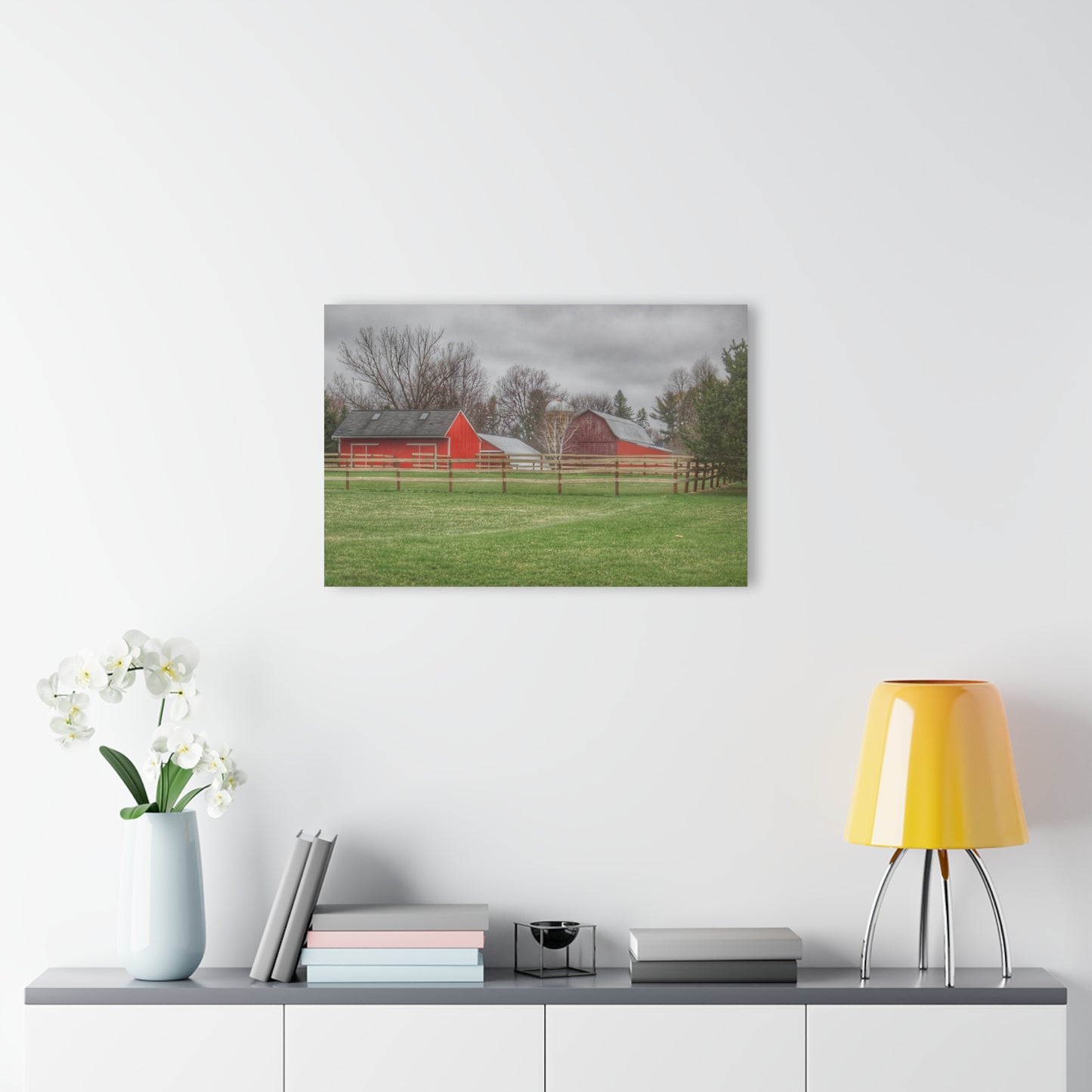 U R There Photography West Lake Road Farm Rustic Farmhouse Acrylic Wall Print