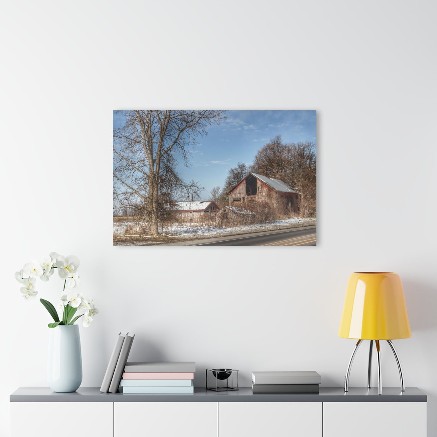 U R There Photography Almont Van Dyke Red I Rustic Farmhouse Acrylic Wall Print