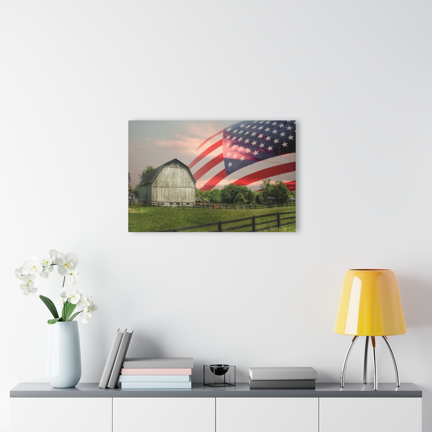 U R There Photography An American Farm II Rustic Farmhouse Acrylic Wall Print
